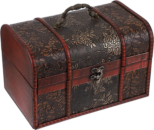 Vintage treasure chest box - treasure,
