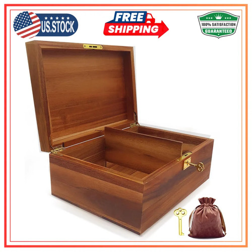 Large decorative wood storage - large,