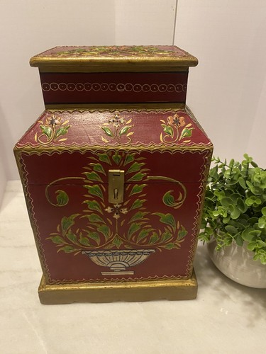 Boho red wooden decorative - boho,