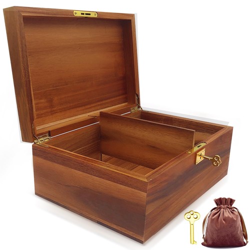 Wood box large decorative - large,