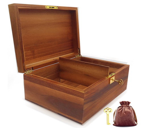 Large acacia wooden storage - large,