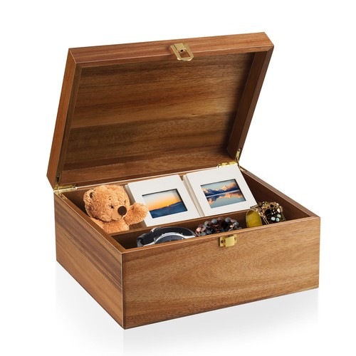 Wooden keepsake box - wooden, large
