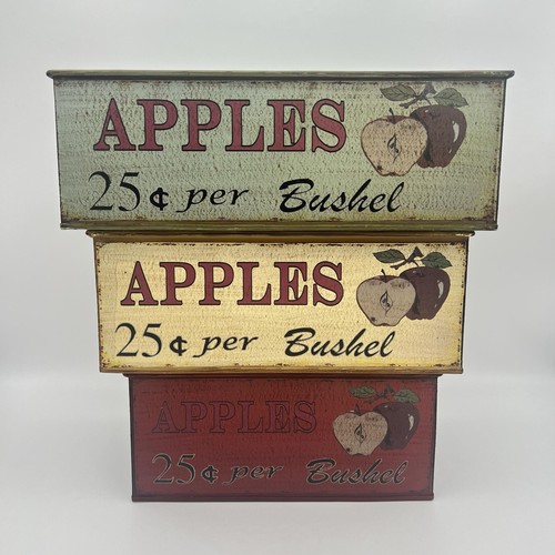 Apples per bushel metal - 25¢,