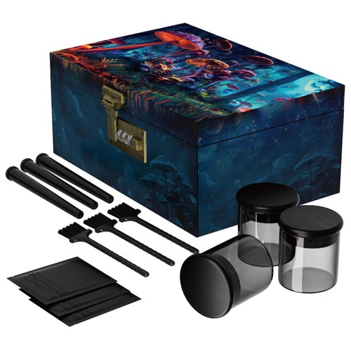 Large bamboo box with - bamboo,