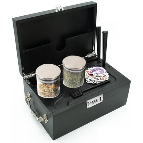 Large bamboo box with lock - large,